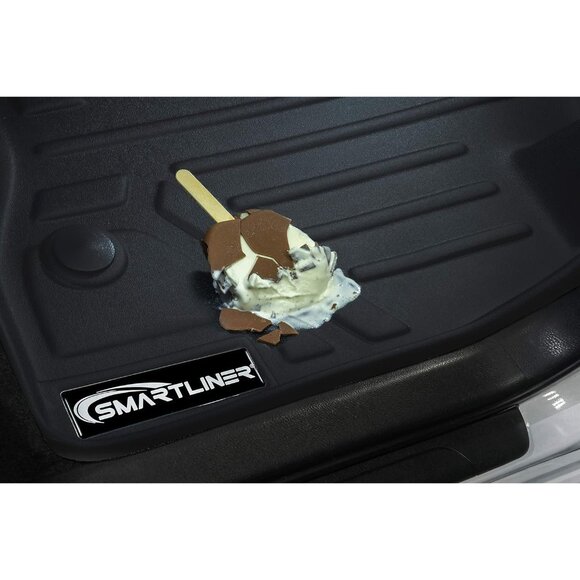 SMARTLINER Custom Fit Floor Mats 1st Row Liner Set Compatible with 2017-2019 For - Picture 7 of 8